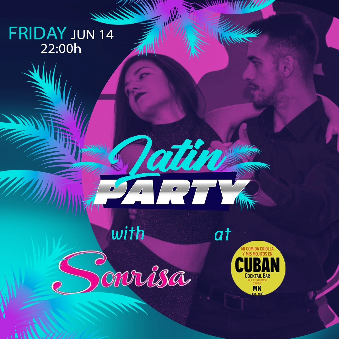 Слика од редовна забава на Сонриса во Cuban Cocktail Bar (иста серија)