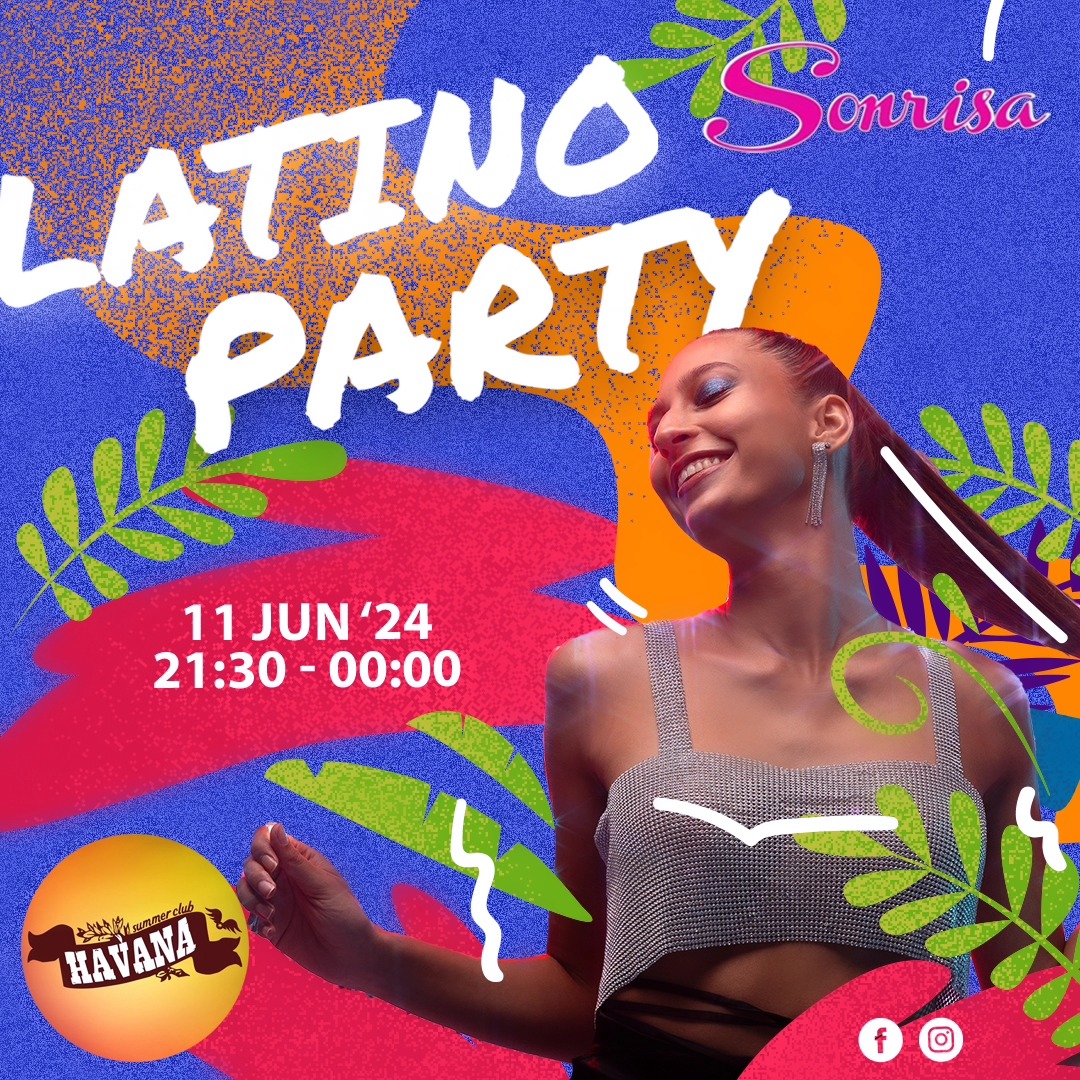 Промо-слика за Latino Party на Сонриса во Havana Summer Club, 11.06.2024