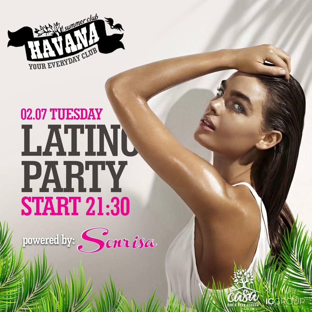 Промо-слика за Latino Party на Сонриса во Havana Summer Club, 02.07.2024